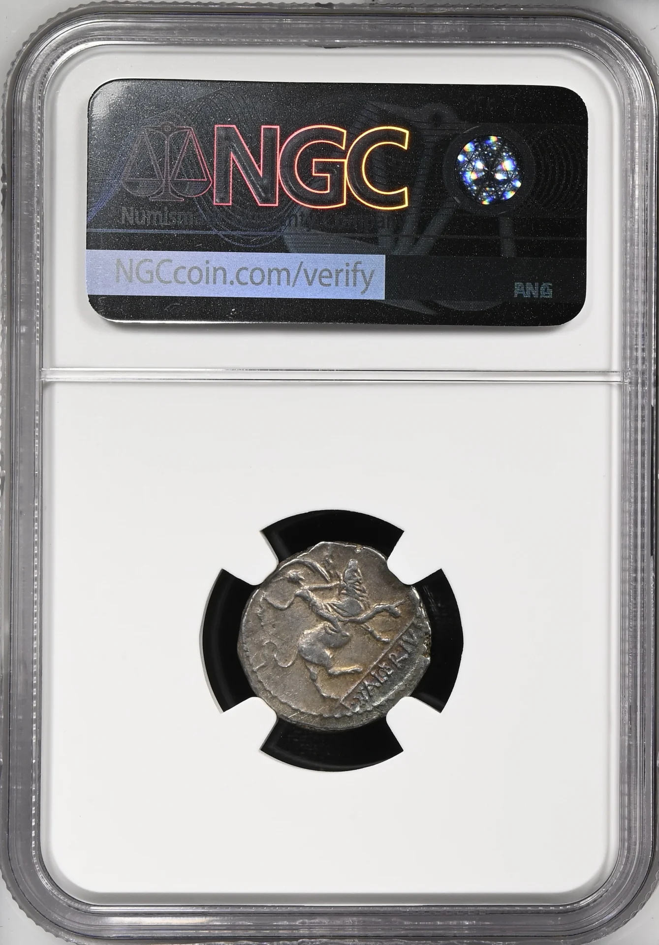 Ancient Coins Roman Imperatorial Roman Imperatorial L.Valer.Acisculus 45 BC AR Denarius NGC XF 0148567 Roman Imperatorial L.Valer.Acisculus 45 BC AR Denarius NGC XF 0148567Roman Imperatorial L.Valer.Acisculus 45 BC AR Denarius NGC XF 0148567 - Image 2