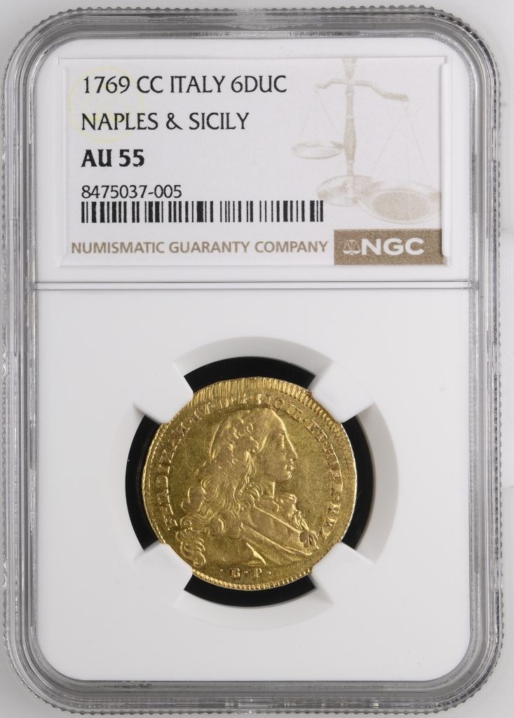 Italy/San Marino/Vatican 6 Ducati 1769 CC NGC AU55 0148590