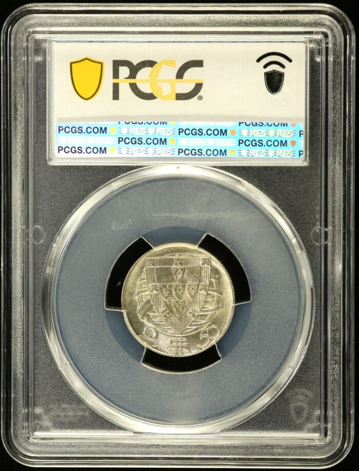 Portugal 2.5 Escudos 1944 PCGS MS64 0148603Portugal 2.5 Escudos 1944 PCGS MS64 0148603 - Image 2