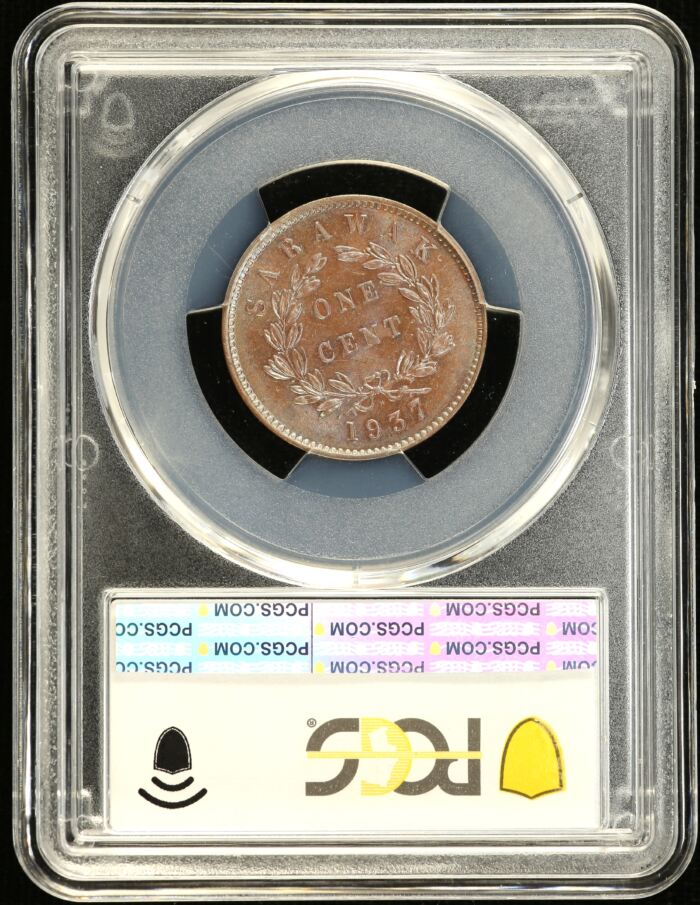 Malaysia Cent 1937 H PCGS MS63BN 0148605Malaysia Cent 1937 H PCGS MS63BN 0148605 - Image 2