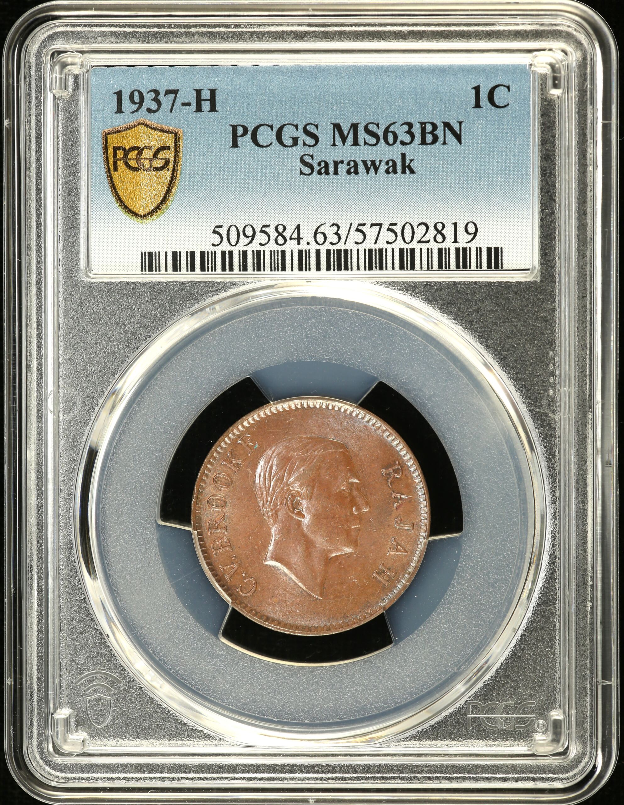 Malaysia Cent 1937 H PCGS MS63BN 0148606
