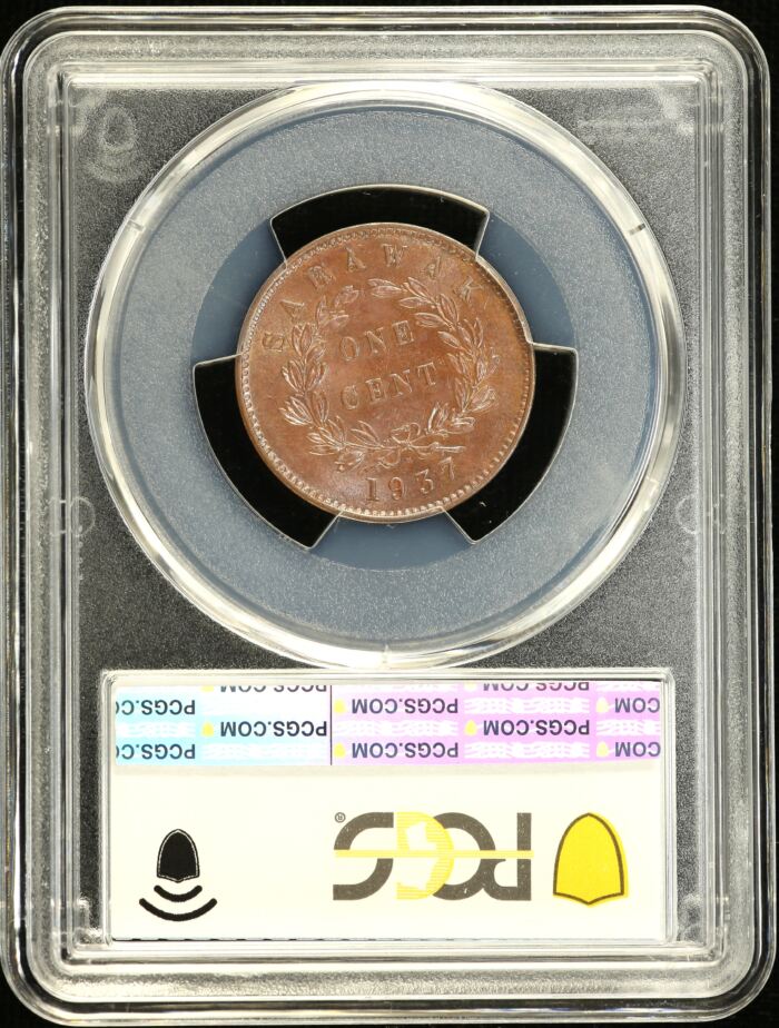 Malaysia Cent 1937 H PCGS MS63BN 0148606Malaysia Cent 1937 H PCGS MS63BN 0148606 - Image 2