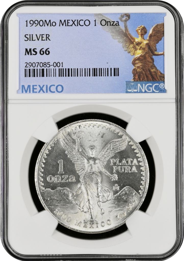Modern Silver & Minors Onza 1990 Mo NGC MS66 0149497