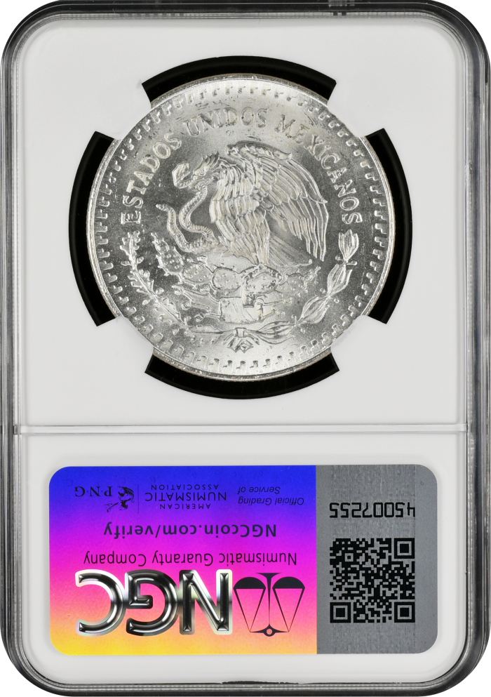 Modern Silver & Minors Onza 1990 Mo NGC MS66 0149497Modern Silver & Minors Onza 1990 Mo NGC MS66 0149497 - Image 2