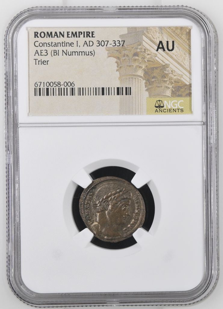 Roman Imperial Trier Constantine I 307-337 AD AE 3 NGC AU 0149586