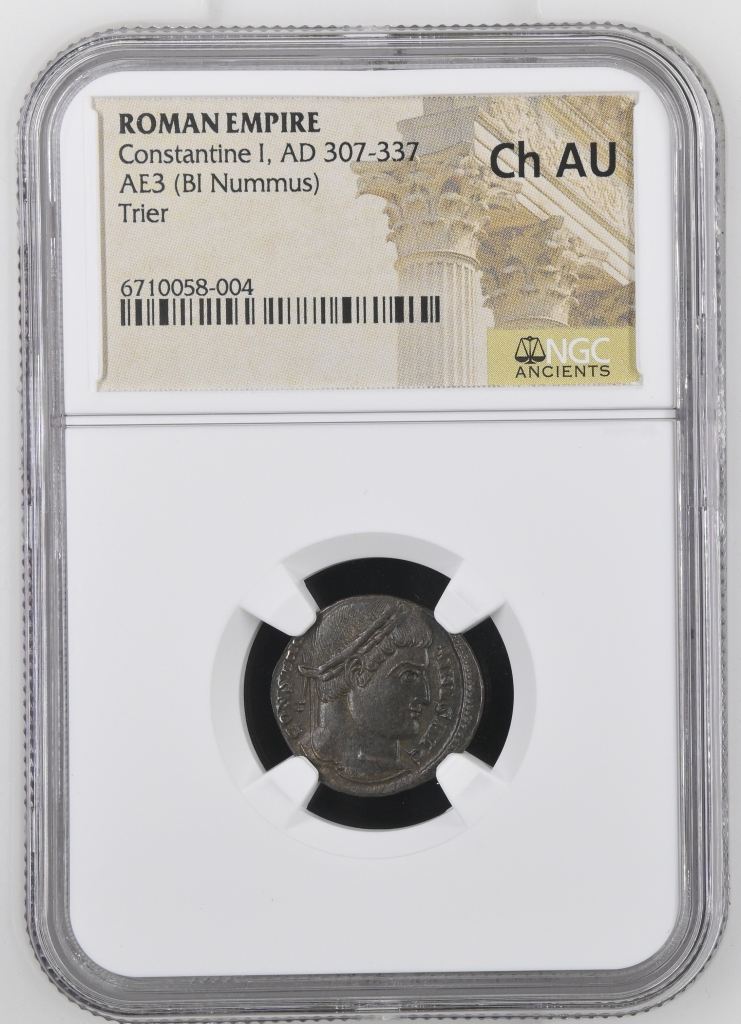 Roman Imperial Trier Constantine I 307-337 AD AE 3 NGC Ch AU 0149589