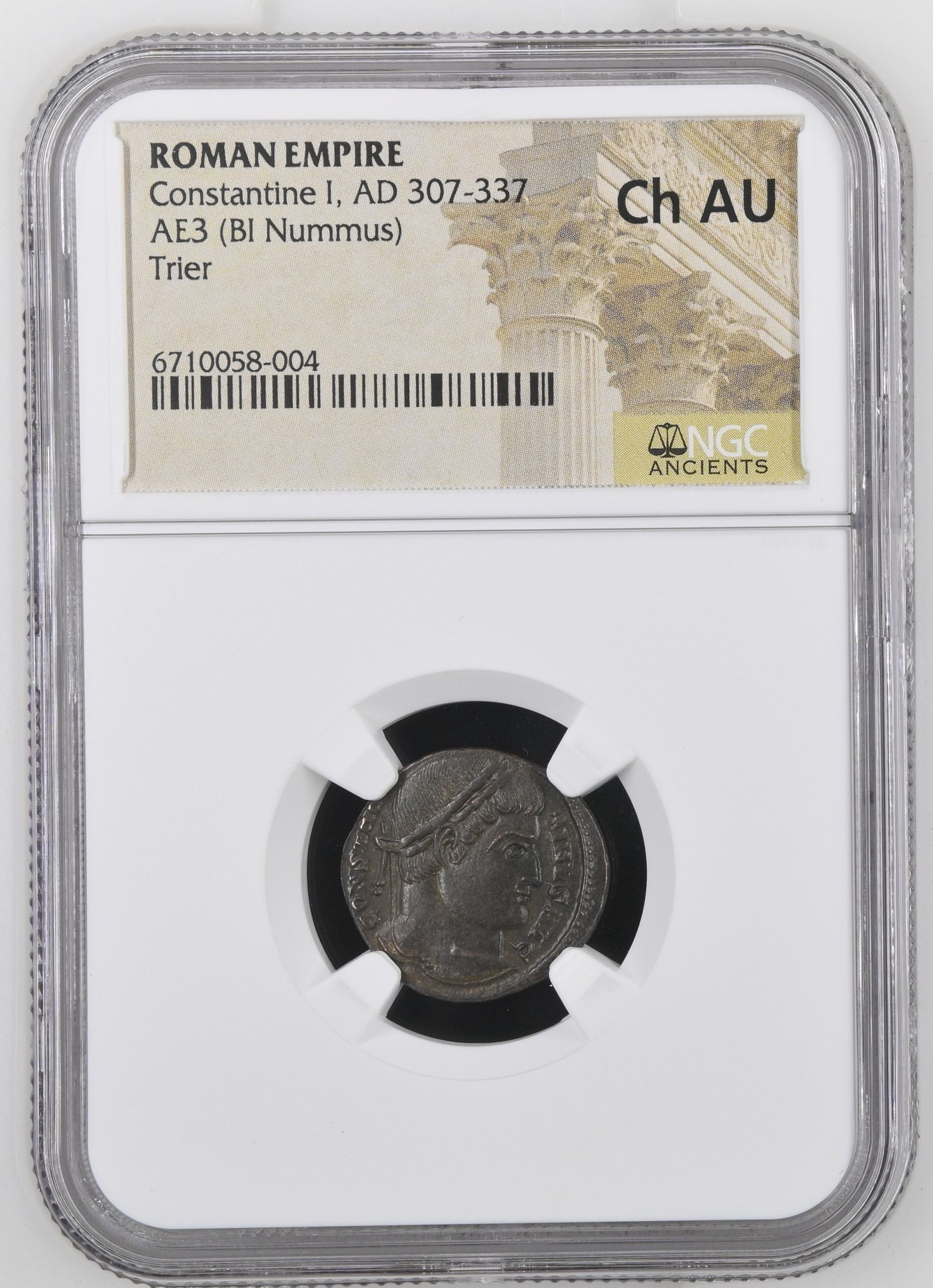 Roman Imperial Trier Constantine I 307-337 AD AE 3 NGC Ch AU 0149589