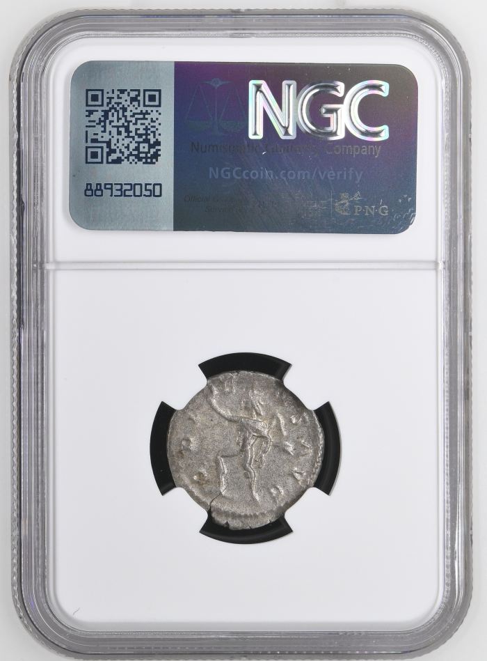 Roman Imperial Postumus 260-269 AD BI Double Denarius NGC AU 0149591Roman Imperial Postumus 260-269 AD BI Double Denarius NGC AU 0149591 - Image 2