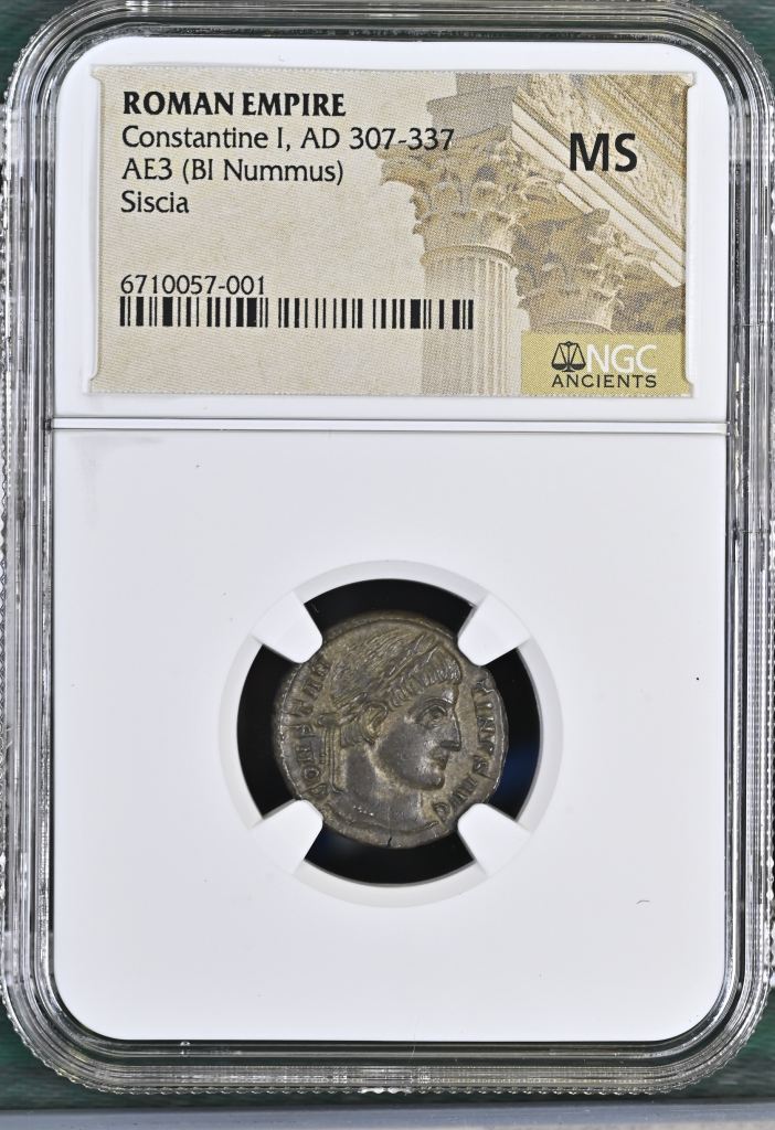 Roman Imperial Siscia Constantine I 307-337 AD AE 3 NGC MS 0149595