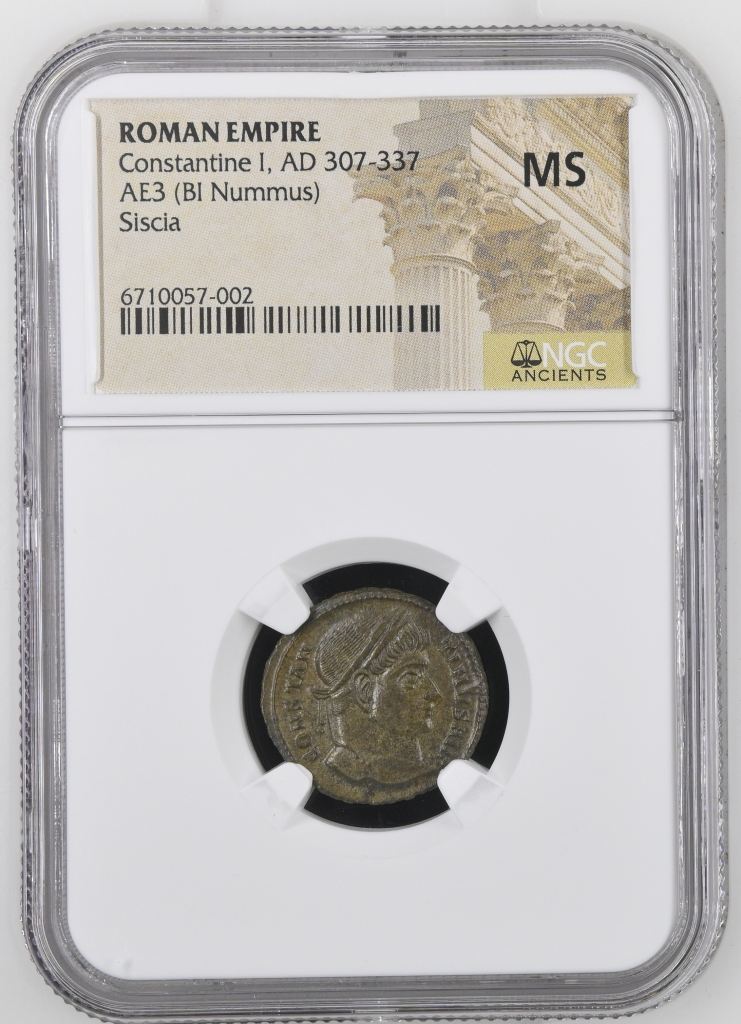 Roman Imperial Siscia Constantine I 307-337 AD AE 3 NGC MS 0149596
