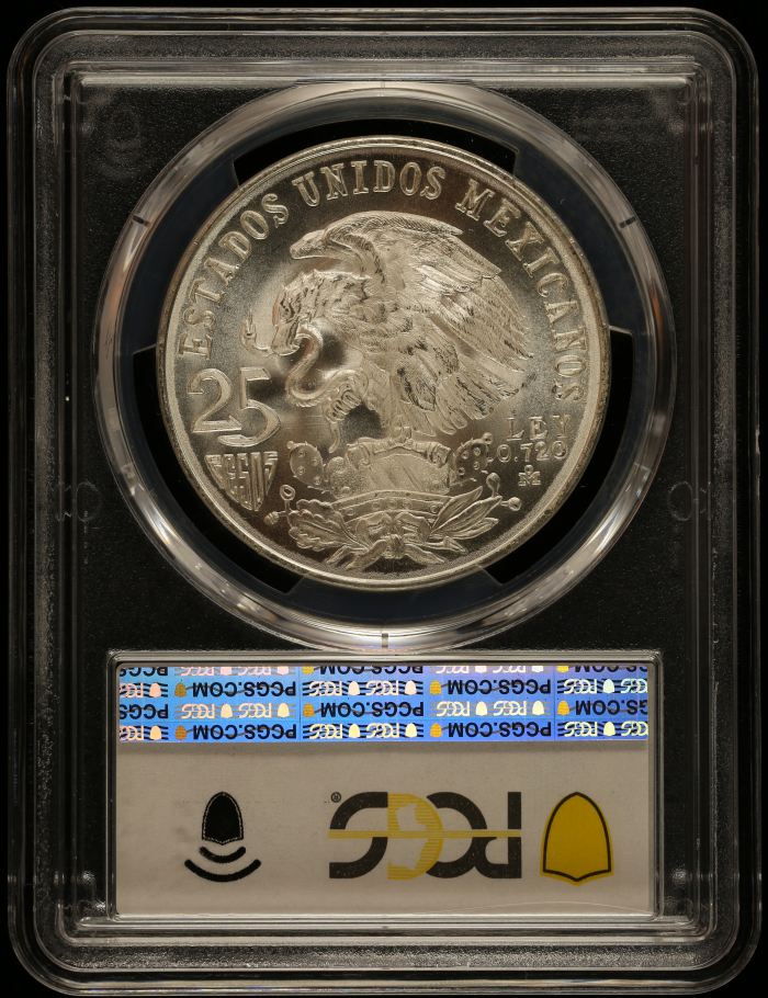 Modern Silver & Minors 25 Peso 1968 Mo KM-479.1 PCGS MS67 0148545Modern Silver & Minors 25 Peso 1968 Mo KM-479.1 PCGS MS67 0148545 - Image 2
