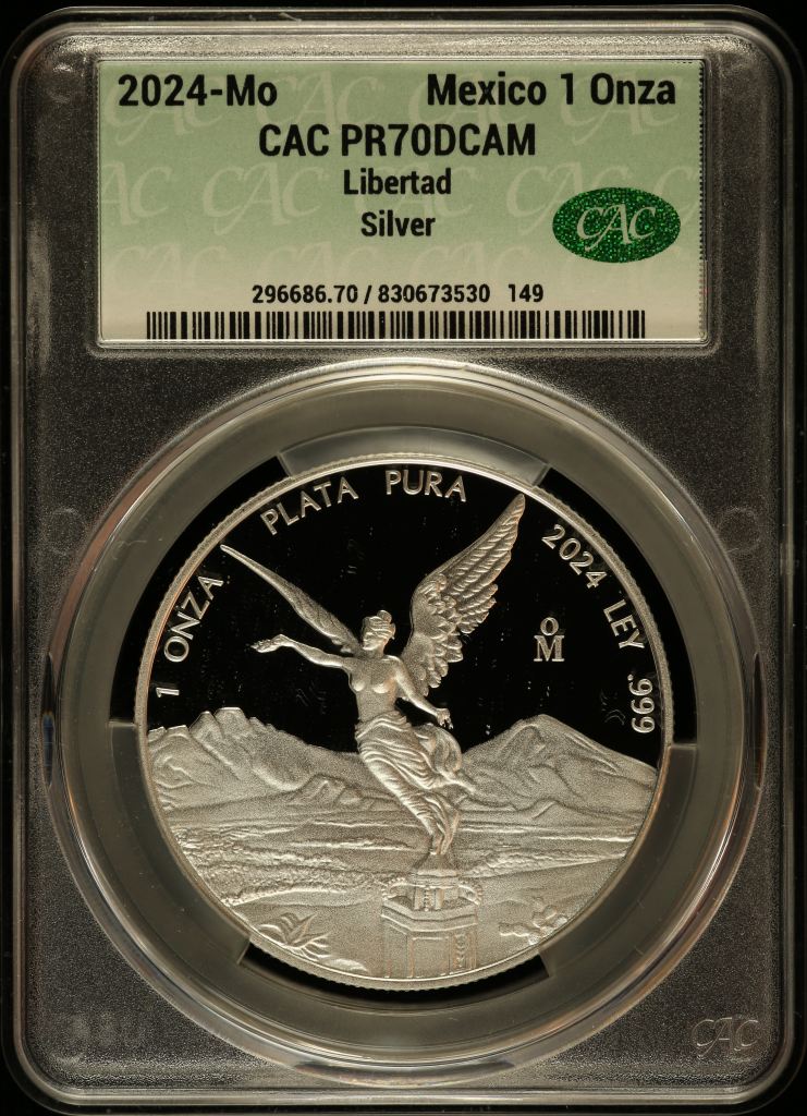 Modern Silver & Minors Onza 2024 Mo CAC PR70DCAM 0147286