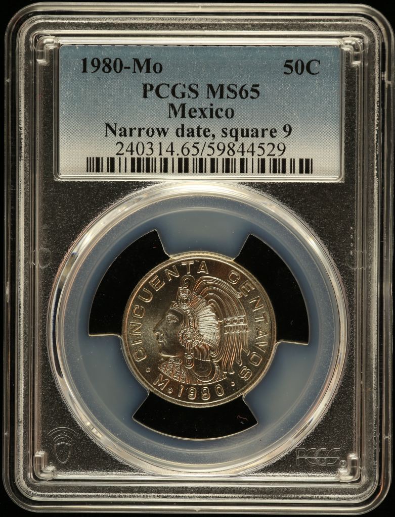 Modern Silver & Minors 50 Centavo 1980 Mo PCGS MS65 0148673
