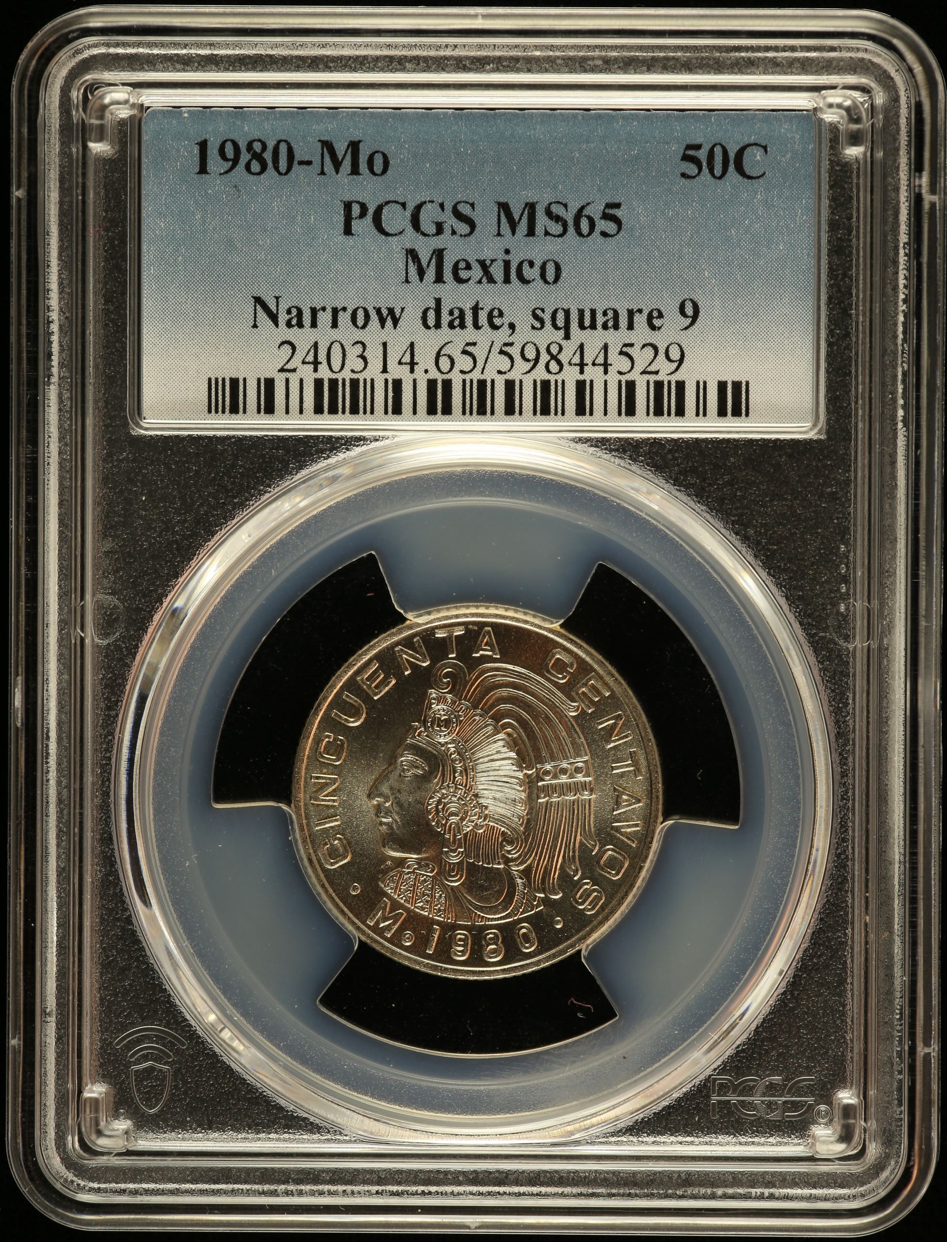 Modern Silver & Minors 50 Centavo 1980 Mo PCGS MS65 0148673