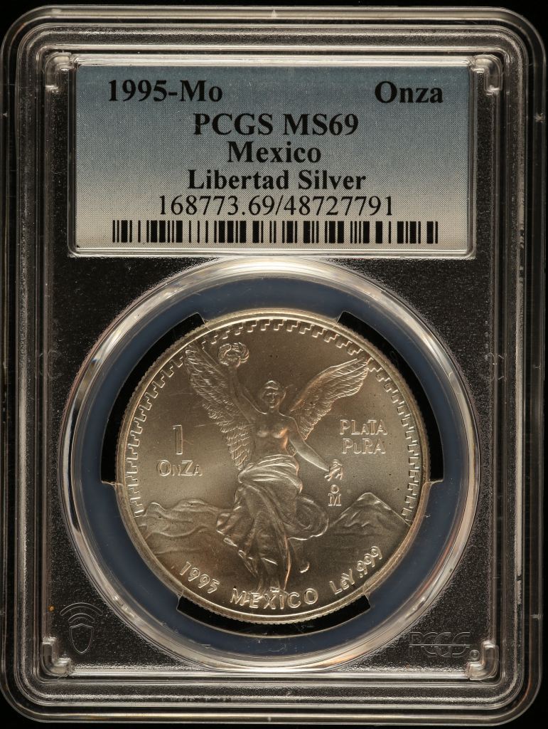 Modern Silver & Minors Onza 1995 Mo PCGS MS69 0149363