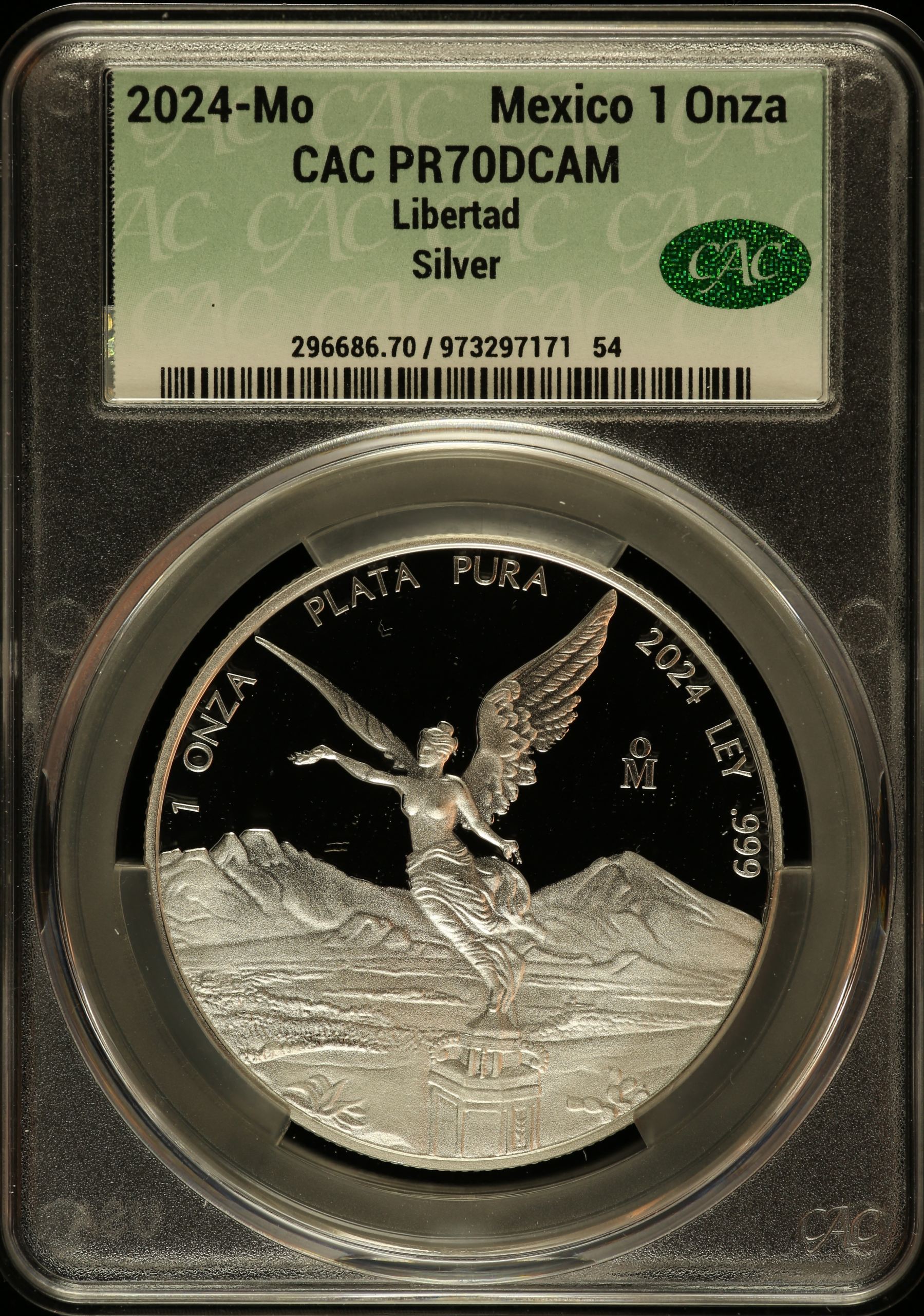Modern Silver & Minors Onza 2024 Mo CAC PR70DCAM 0147287