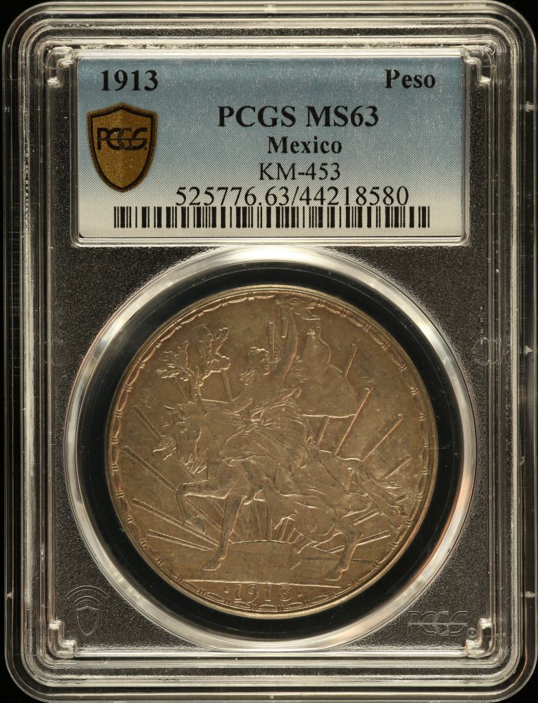 Modern Silver & Minors Peso 1913 KM-453 PCGS MS63 0148600