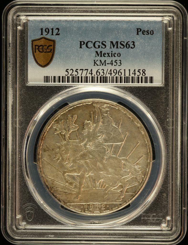 Modern Silver & Minors Peso 1912 KM-453 PCGS MS63 0148577