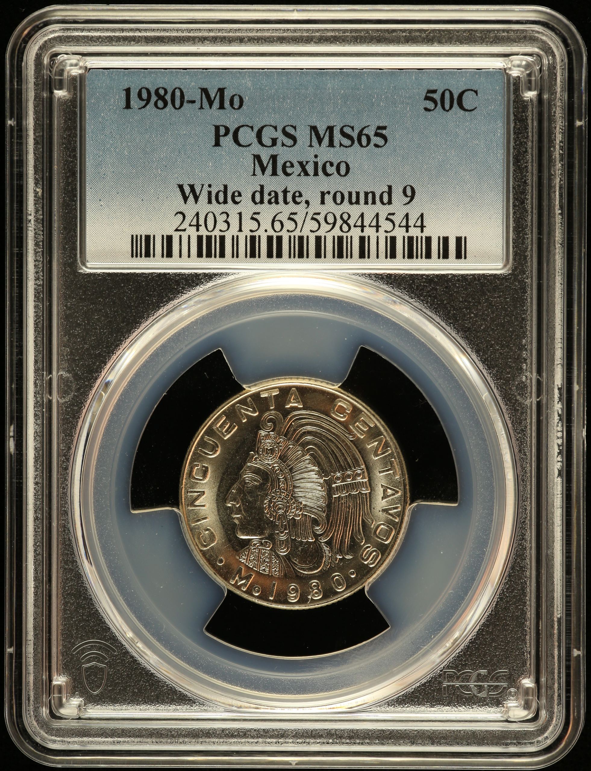 Modern Silver & Minors 50 Centavo 1980 Mo PCGS MS65 0148679