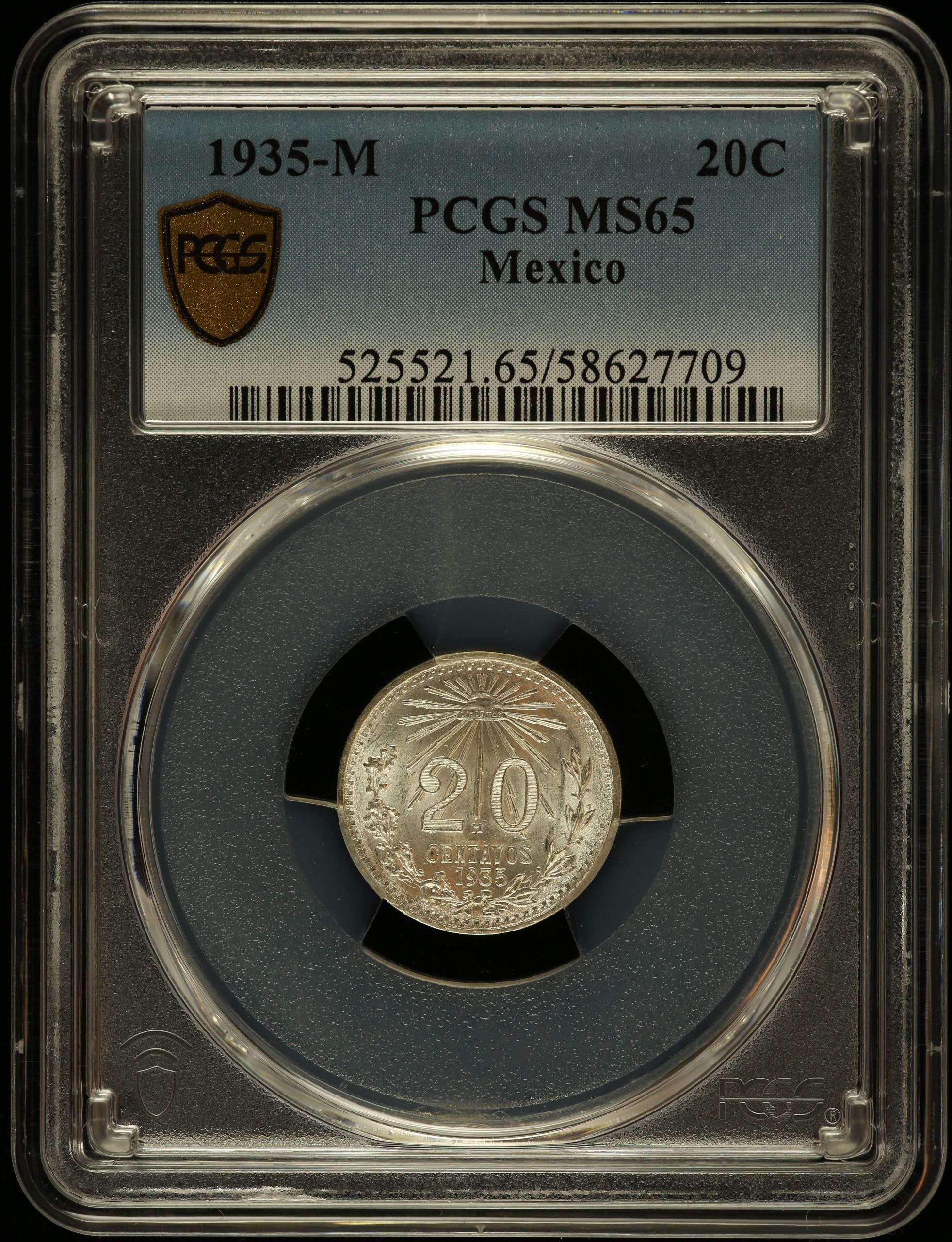 Modern Silver & Minors 20 Centavo 1935 M PCGS MS65 0147275