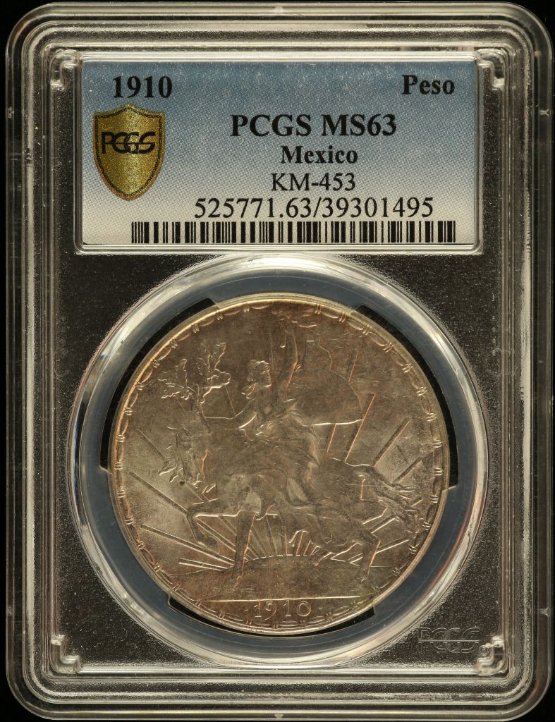 Modern Silver & Minors Peso 1910 KM-453 PCGS MS63 0148623