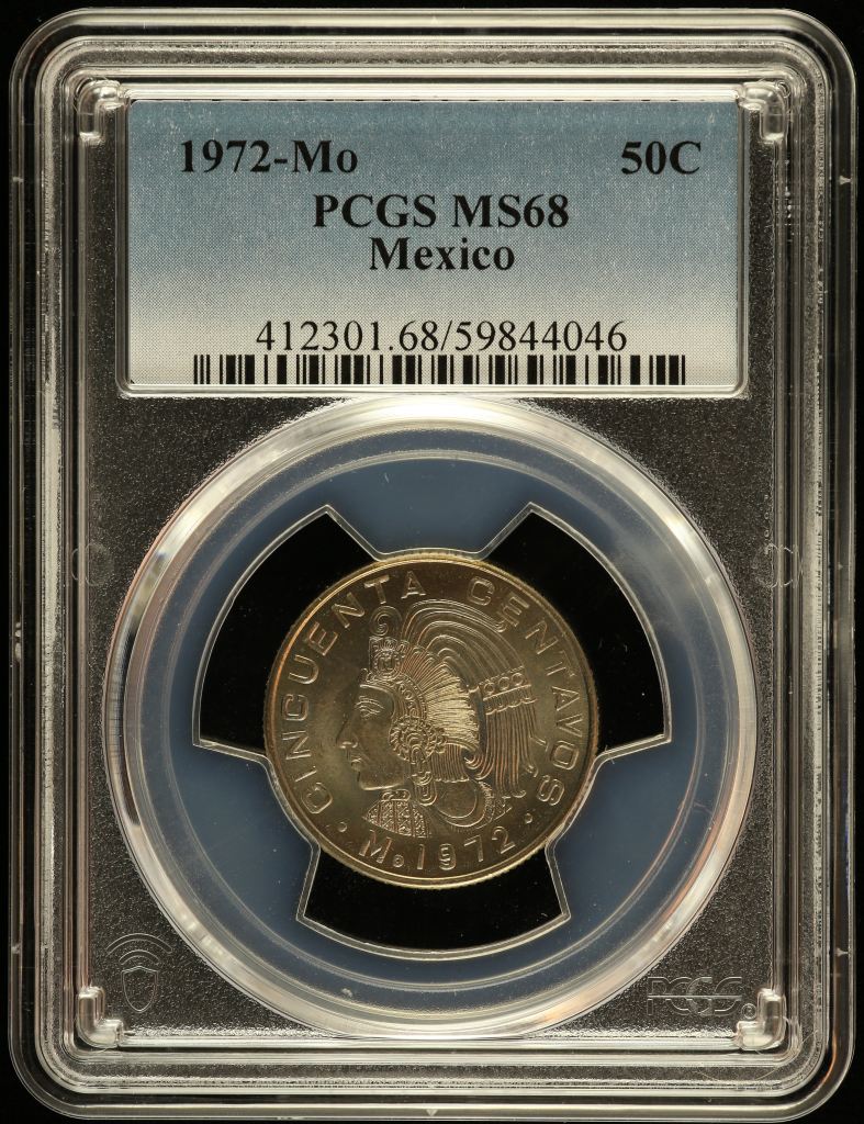 Modern Silver & Minors 50 Centavo 1972 Mo PCGS MS68 0148692