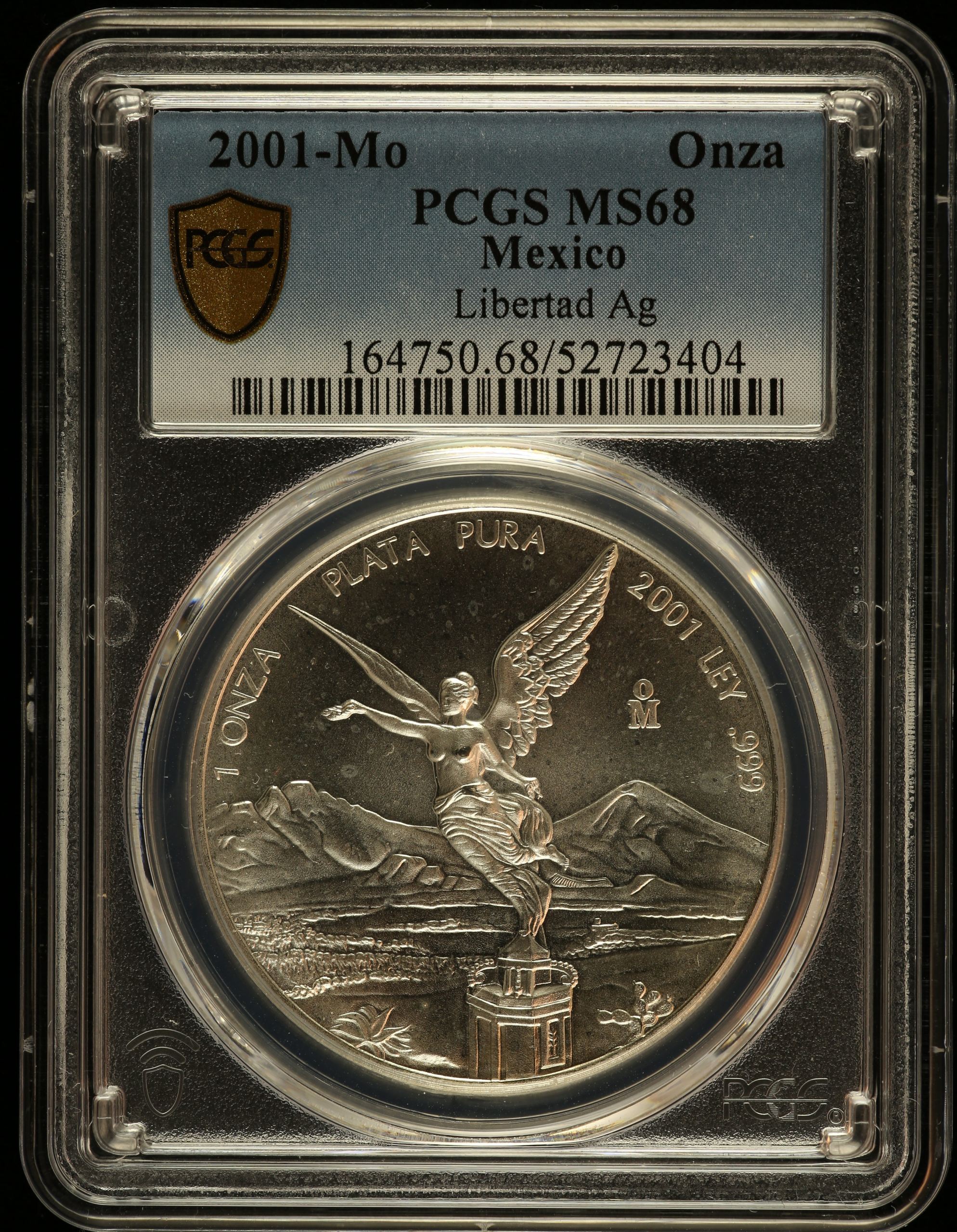 Modern Silver & Minors Onza 2001 Mo PCGS MS68 0149600