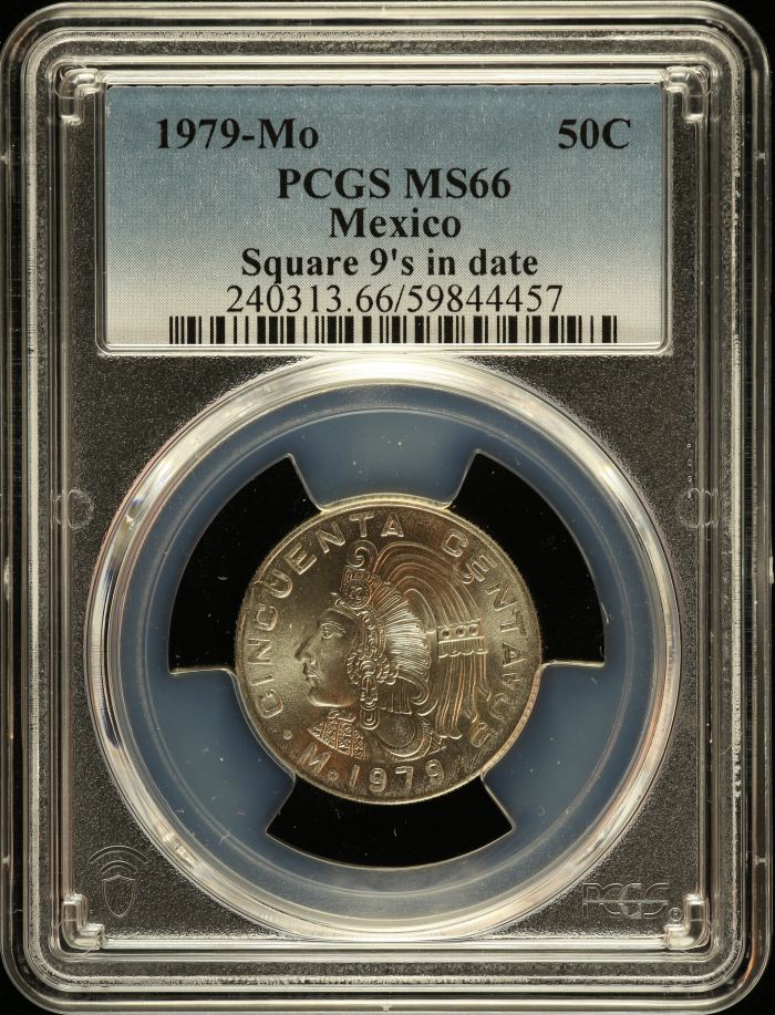 Modern Silver & Minors 50 Centavo 1979 Mo PCGS MS66 0148718Modern Silver & Minors 50 Centavo 1979 Mo PCGS MS66 0148718