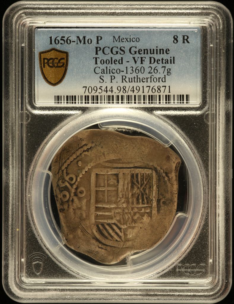 Colonial Silver & Minors 8 Reales 1656 Mo P Calico-1360 PCGS VF Detail 0149378