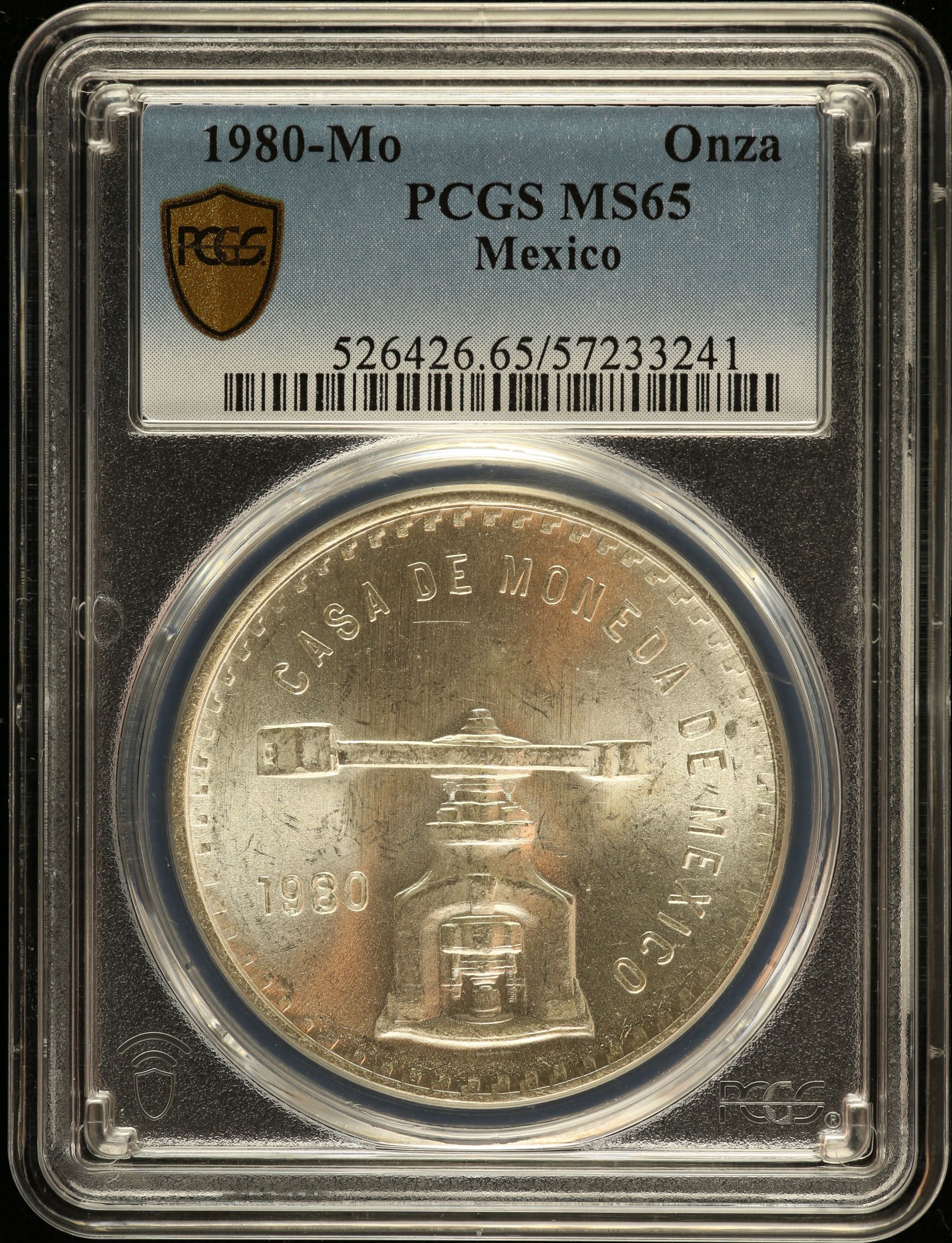 Modern Silver & Minors Onza 1980 Mo PCGS MS65 0149329
