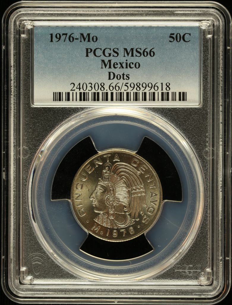 Modern Silver & Minors 50 Centavos 1976 Mo PCGS MS66 0148255