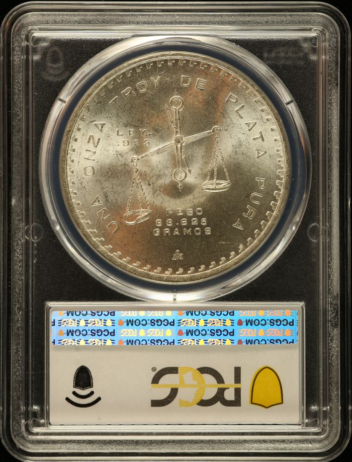 Modern Silver & Minors Onza 1980 Mo PCGS MS65 0149329Modern Silver & Minors Onza 1980 Mo PCGS MS65 0149329 - Image 2