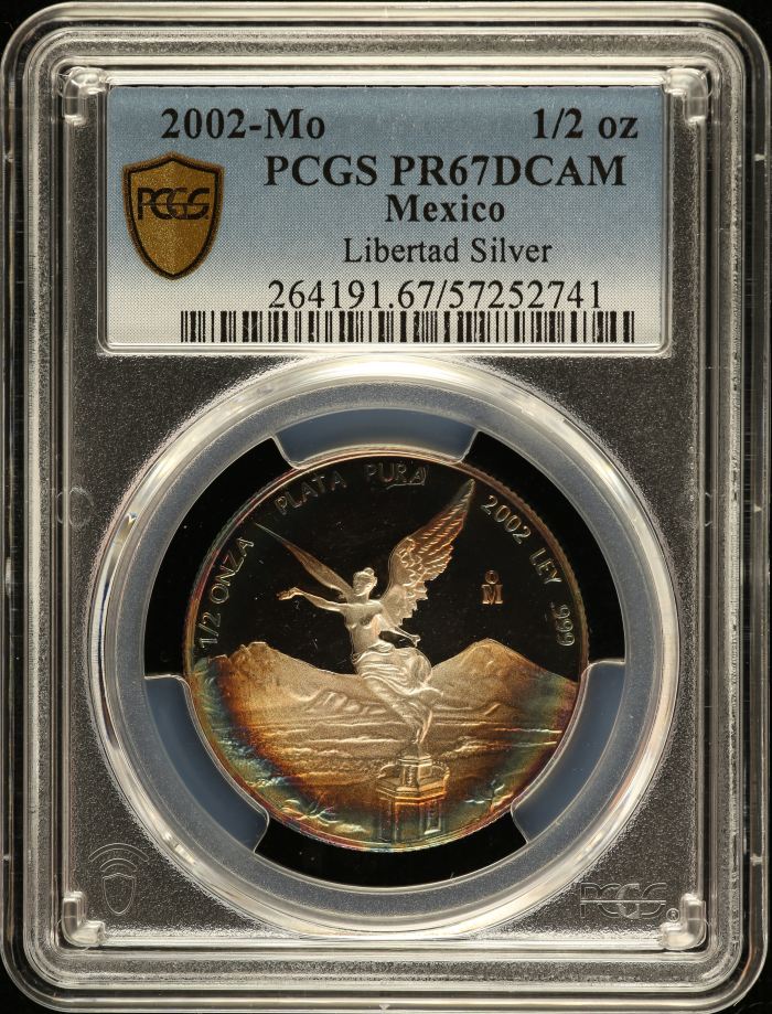 Modern Silver & Minors 1/2 Onza 2002 Mo PCGS PR67DCAM 0149355Modern Silver & Minors 1/2 Onza 2002 Mo PCGS PR67DCAM 0149355