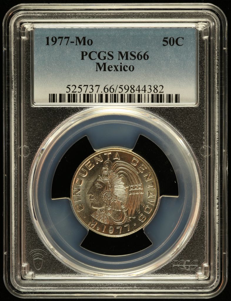 Modern Silver & Minors 50 Centavo 1977 Mo PCGS MS66 0148838