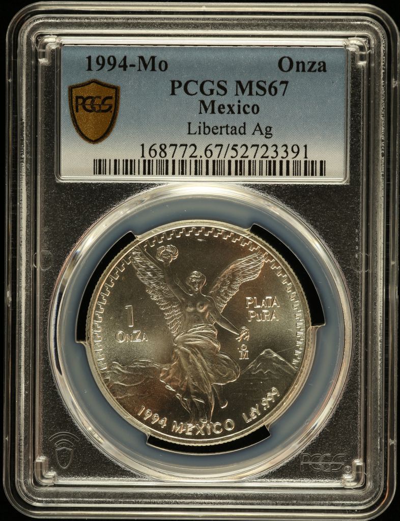 Modern Silver & Minors Onza 1994 Mo PCGS MS67 0149609