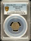 Colonial Silver & Minors 1/2 Real 1802 Mo FT PCGS AU58 Calico-288 0149317