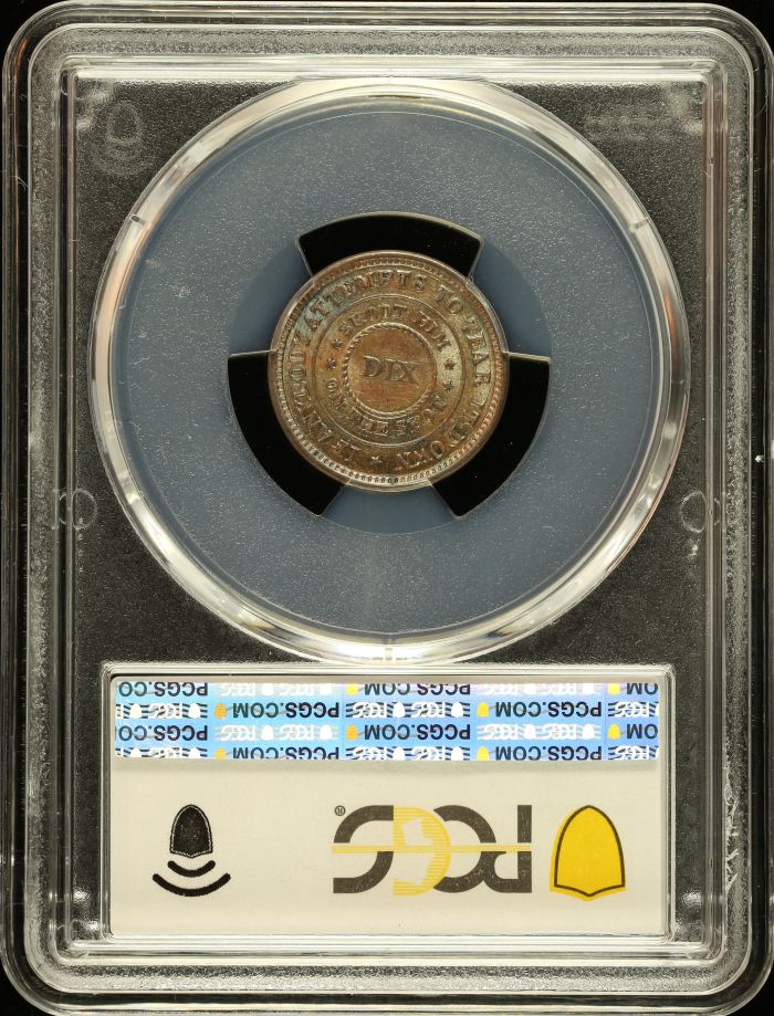 United States Flag of Our Union Copper Token 1863 F-207/409a PCGS MS63BN 0148553United States Flag of Our Union Copper Token 1863 F-207/409a PCGS MS63BN 0148553 - Image 2