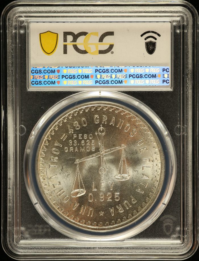 Modern Silver & Minors Onza 1949 Mo PCGS MS63 KM-M49a 0149324Modern Silver & Minors Onza 1949 Mo PCGS MS63 KM-M49a 0149324 - Image 2