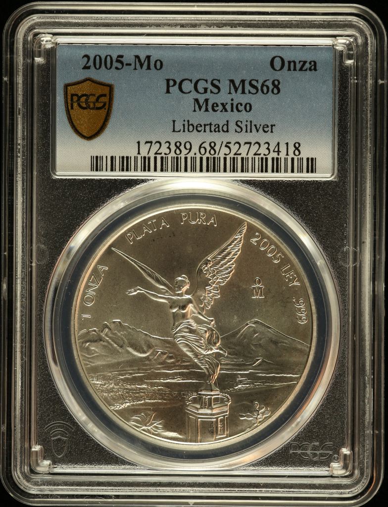 Modern Silver & Minors Onza 2005 Mo PCGS MS68 0149611
