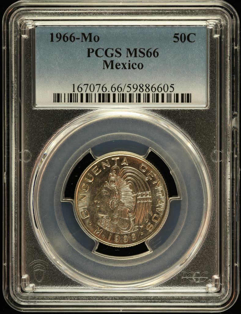 Modern Silver & Minors 50 Centavo 1966 Mo PCGS MS66 0148918