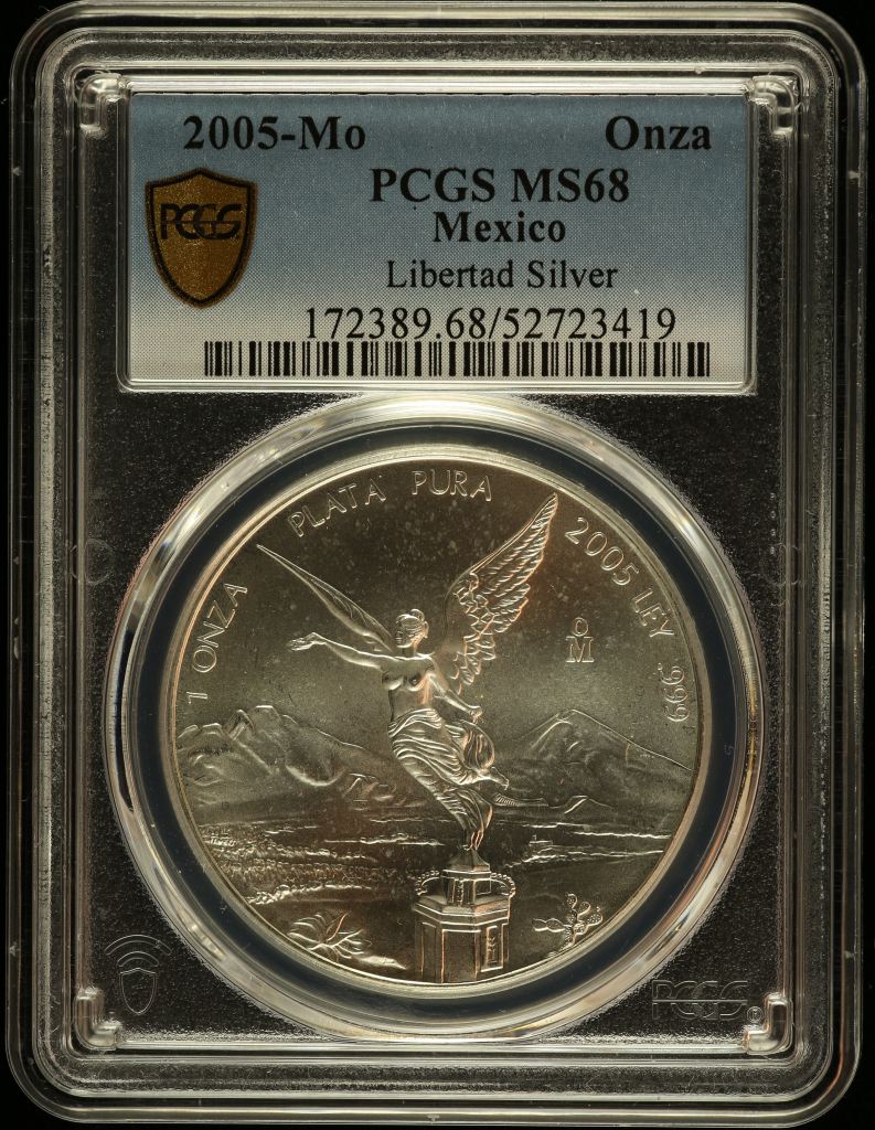 Modern Silver & Minors Onza 2005 Mo PCGS MS68 0149612