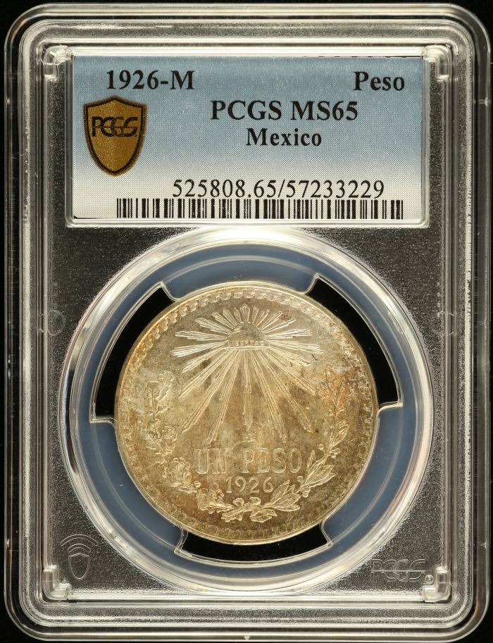 Modern Silver & Minors Peso 1926 M PCGS MS65 0149356Modern Silver & Minors Peso 1926 M PCGS MS65 0149356
