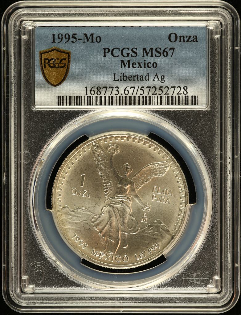 Modern Silver & Minors Onza 1995 Mo PCGS MS67 0149336