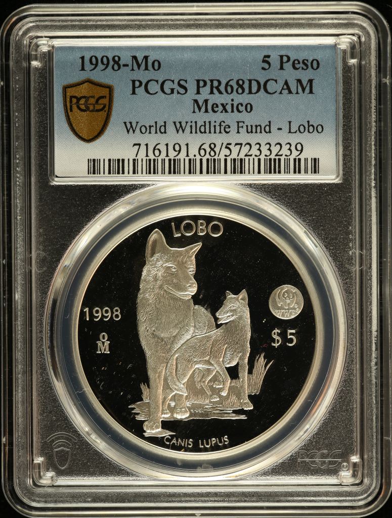 Modern Silver & Minors 5 Peso 1998 Mo PCGS PR68DCAM 0149375