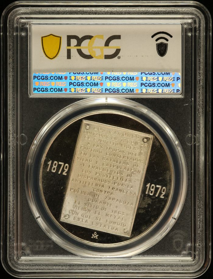 Medals & Tokens Death of Juarez Silver Medal 1972 Mo PCGS MS64PL 0149373Medals & Tokens Death of Juarez Silver Medal 1972 Mo PCGS MS64PL 0149373 - Image 2