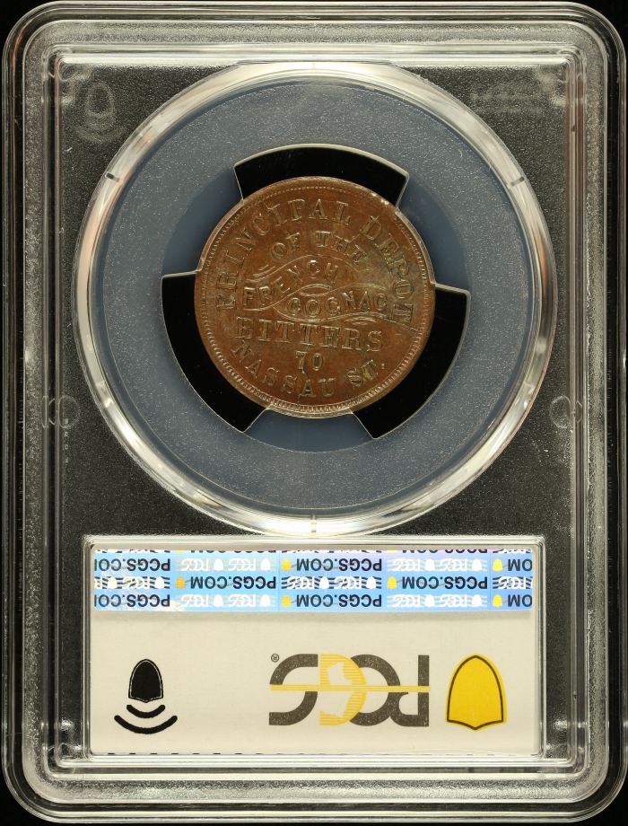 United States S. Steinfeld Copper Token (NY) 1863 F-630BU-1a PCGS MS63BN 0148558United States S. Steinfeld Copper Token (NY) 1863 F-630BU-1a PCGS MS63BN 0148558 - Image 2