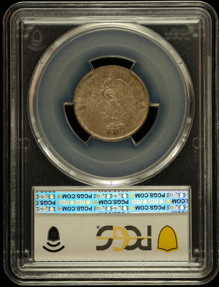 Republic Silver & Minors 20 Centavo 1904 Mo M PCGS MS65 0147630Republic Silver & Minors 20 Centavo 1904 Mo M PCGS MS65 0147630 - Image 2
