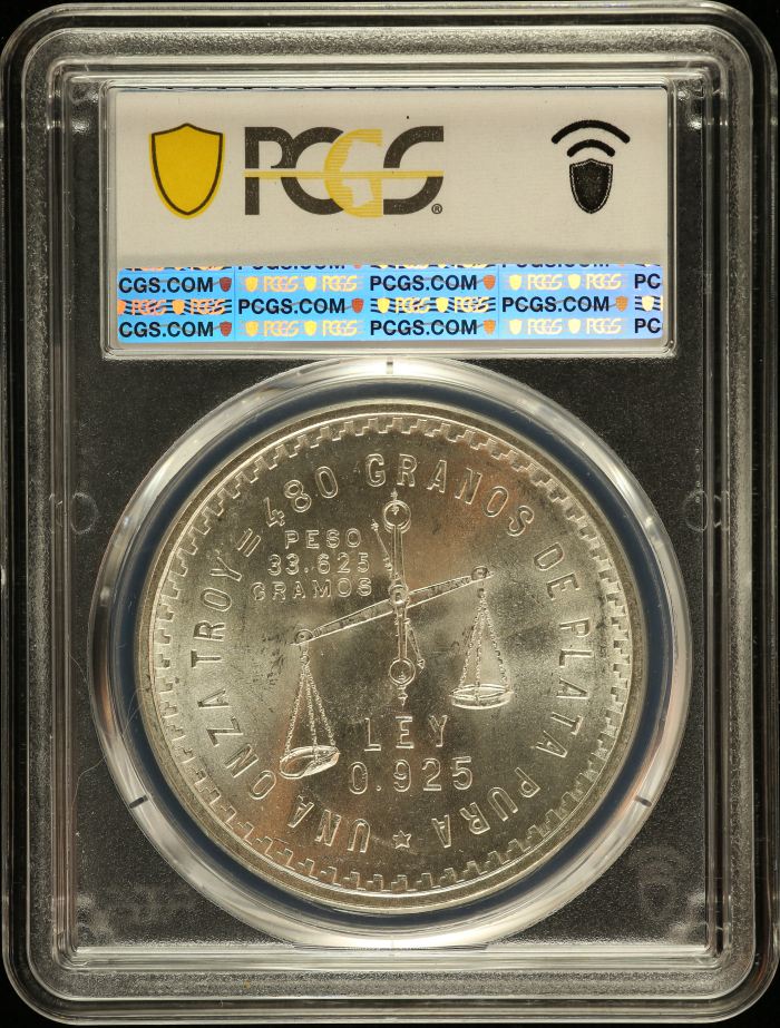 Modern Silver & Minors Onza 1949 Mo PCGS MS65 KM-M49a 0149376Modern Silver & Minors Onza 1949 Mo PCGS MS65 KM-M49a 0149376 - Image 2