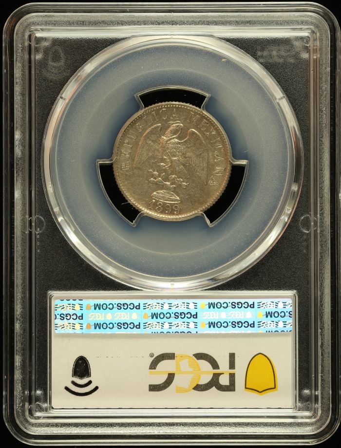 Republic Silver & Minors 20 Centavo 1899 Cn M PCGS AU55 0147631Republic Silver & Minors 20 Centavo 1899 Cn M PCGS AU55 0147631 - Image 2