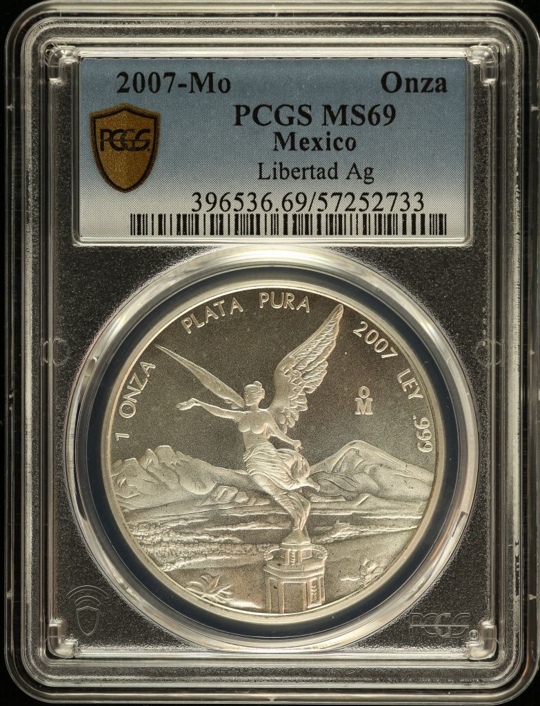 Modern Silver & Minors Onza 2007 Mo PCGS MS69 0149339